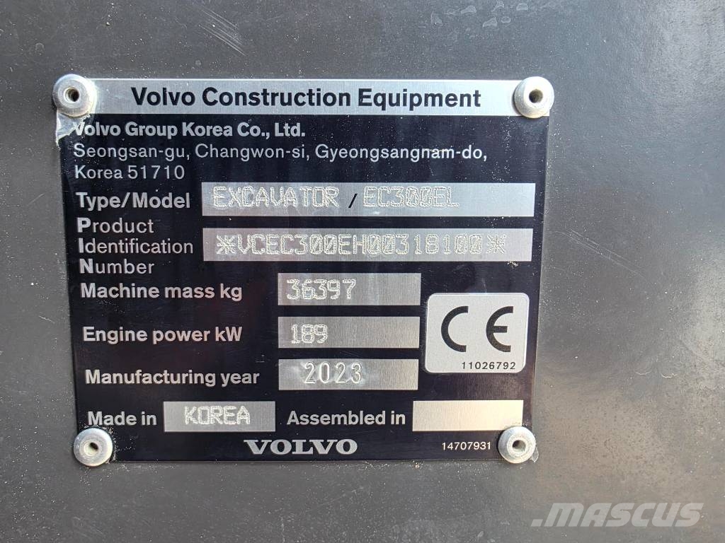 Volvo EC 300 EL Säljes/For Sale حفارات زحافة