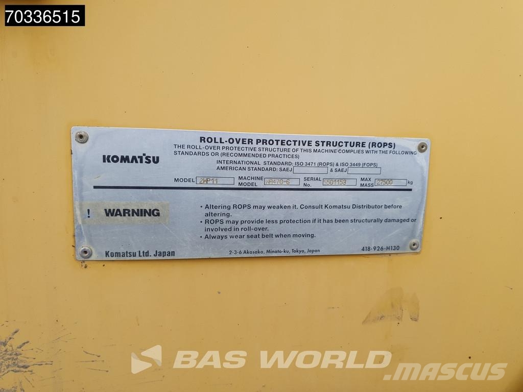Komatsu WA470 -6 Utovarivači na točkove