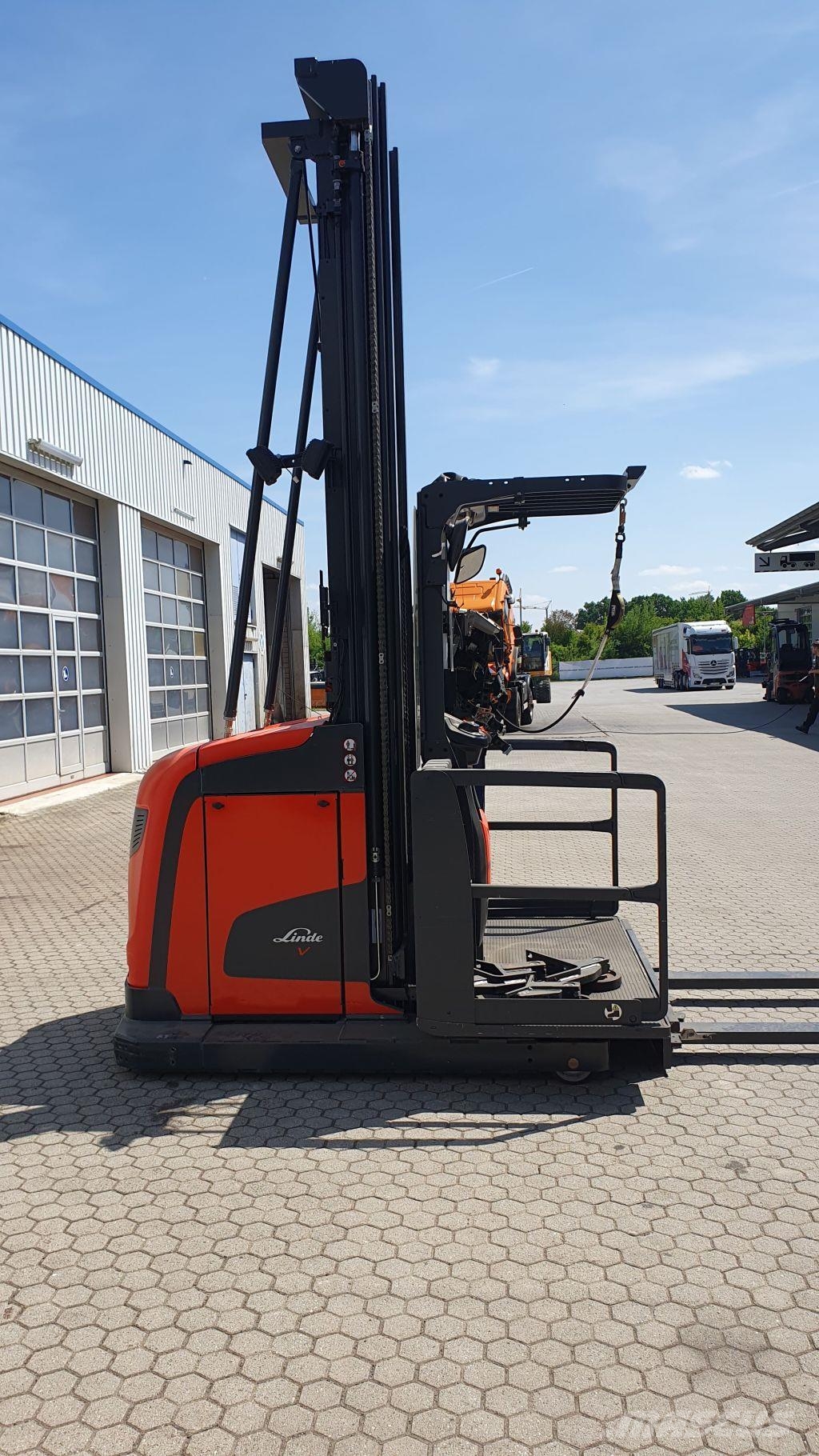 Linde V48 Περονοφόρο ανυψωτικό συλλογής παραγγελιών μεγάλου ύψους