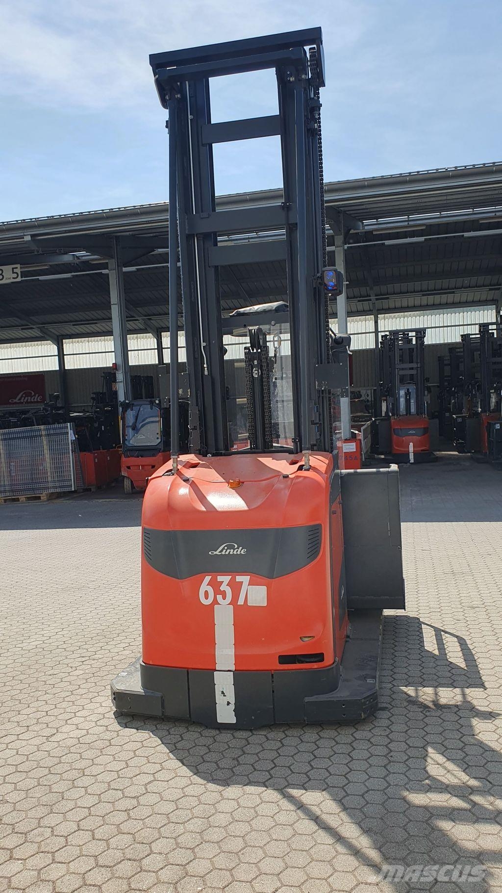 Linde V48 Περονοφόρο ανυψωτικό συλλογής παραγγελιών μεγάλου ύψους