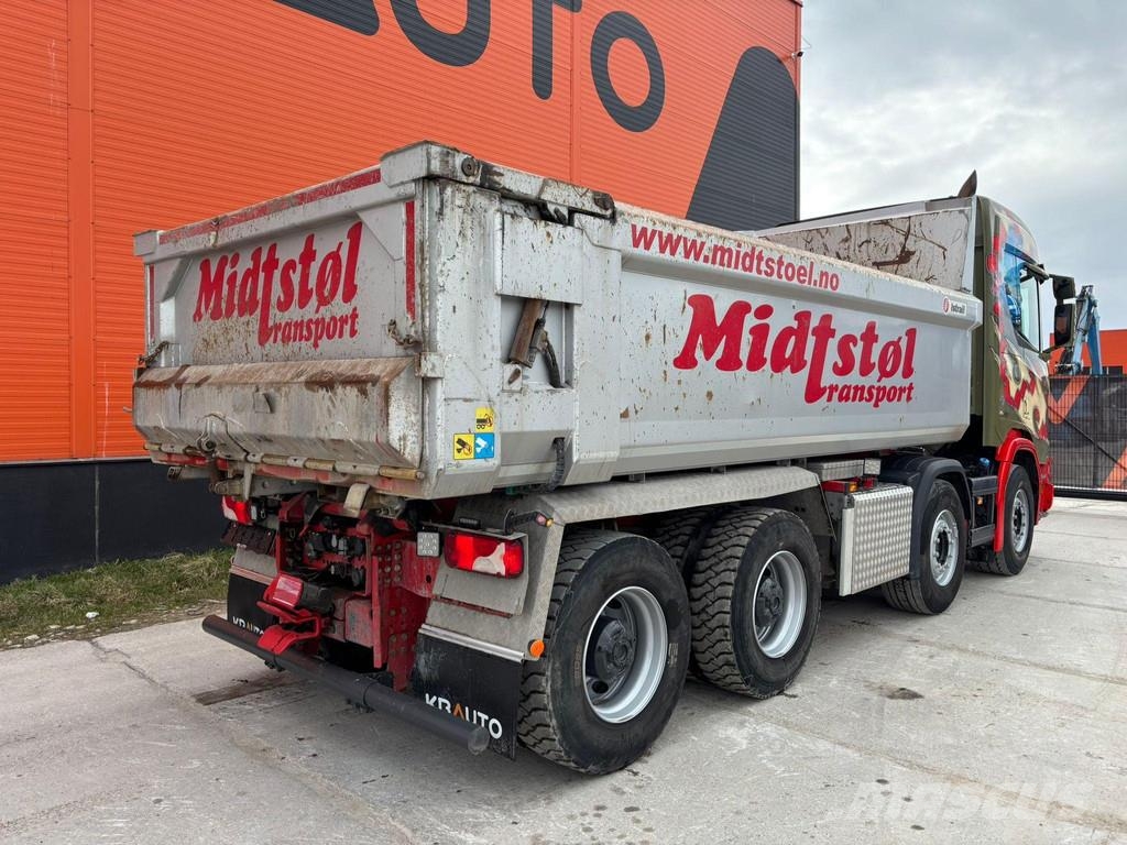 Scania R 520 8x4 RETARDER / FULL STEEL / BOX L=5565 mm Kiperi kamioni