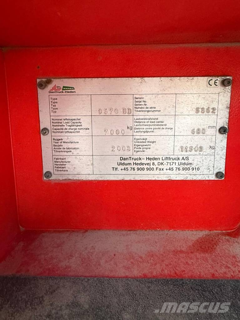 Dantruck 9670 DD Diesel heftrucks