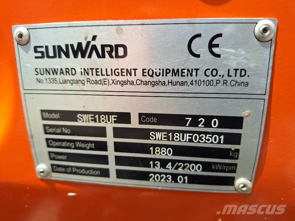 Sunward SWE 18 UF Εκσκαφάκι (διαβολάκι) < 7t