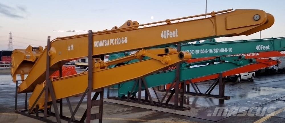 Kobelco AND KOMATSU LONG REACH ARMS Excavadoras sobre orugas