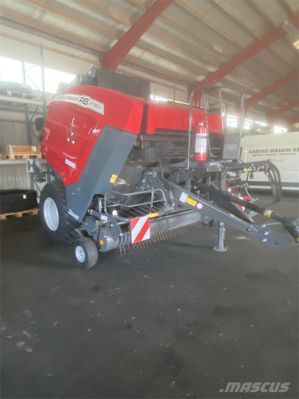Massey Ferguson 4180 V Extra Rundbalspress med Flexkammare Prese/balirke za rolo bale