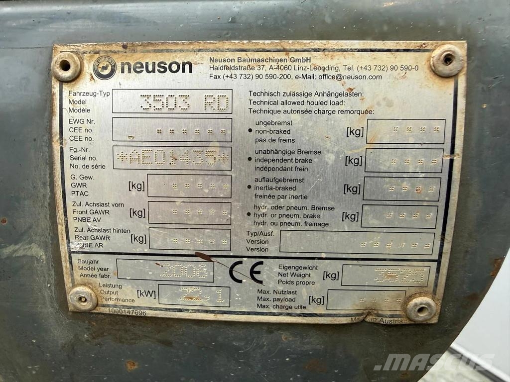 Neuson 3503RD Miniescavatori