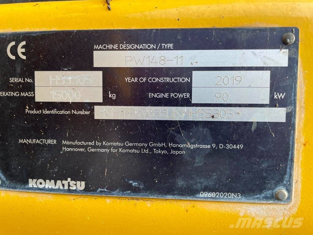 Komatsu PW 148-11 Колісні екскаватори