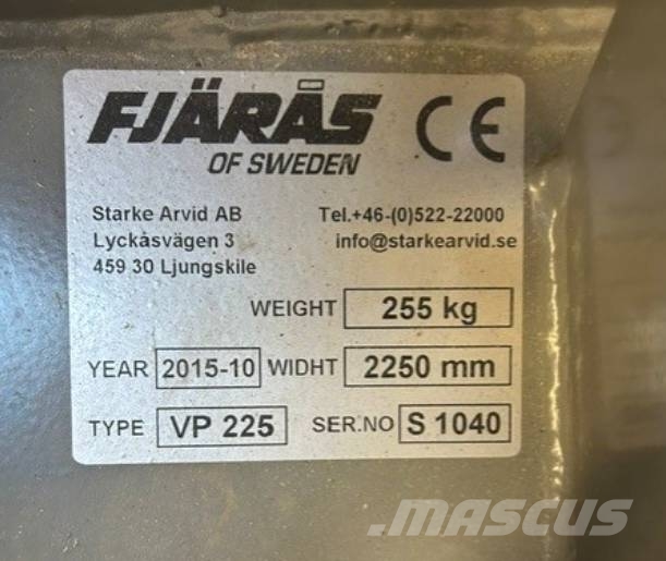 Fjärås VP 225 Plows