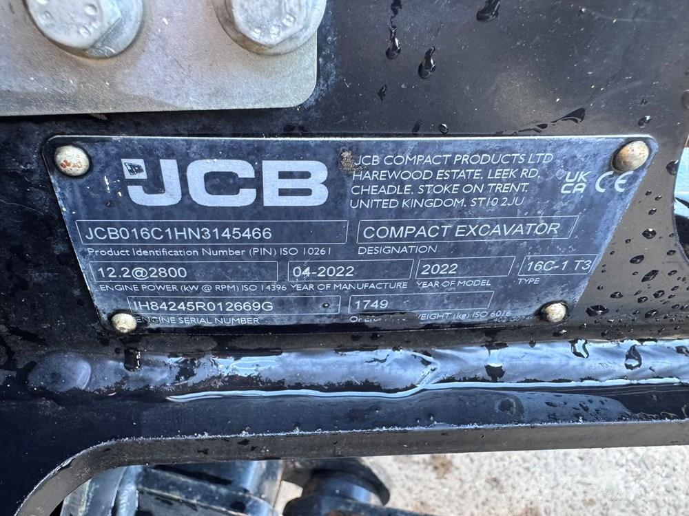 JCB 16C-1 Minigraafmachines < 7t