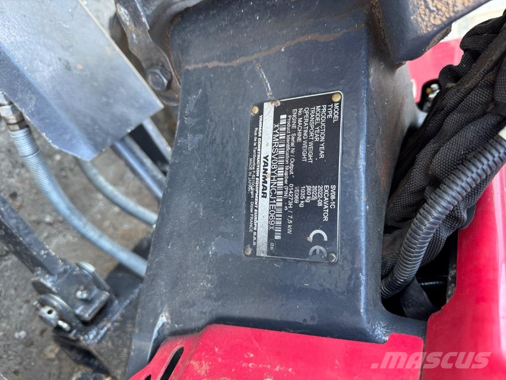 Yanmar SV08 (1E069) حفارات صغيرة أقل من 7 طن (حفارات صغيرة)