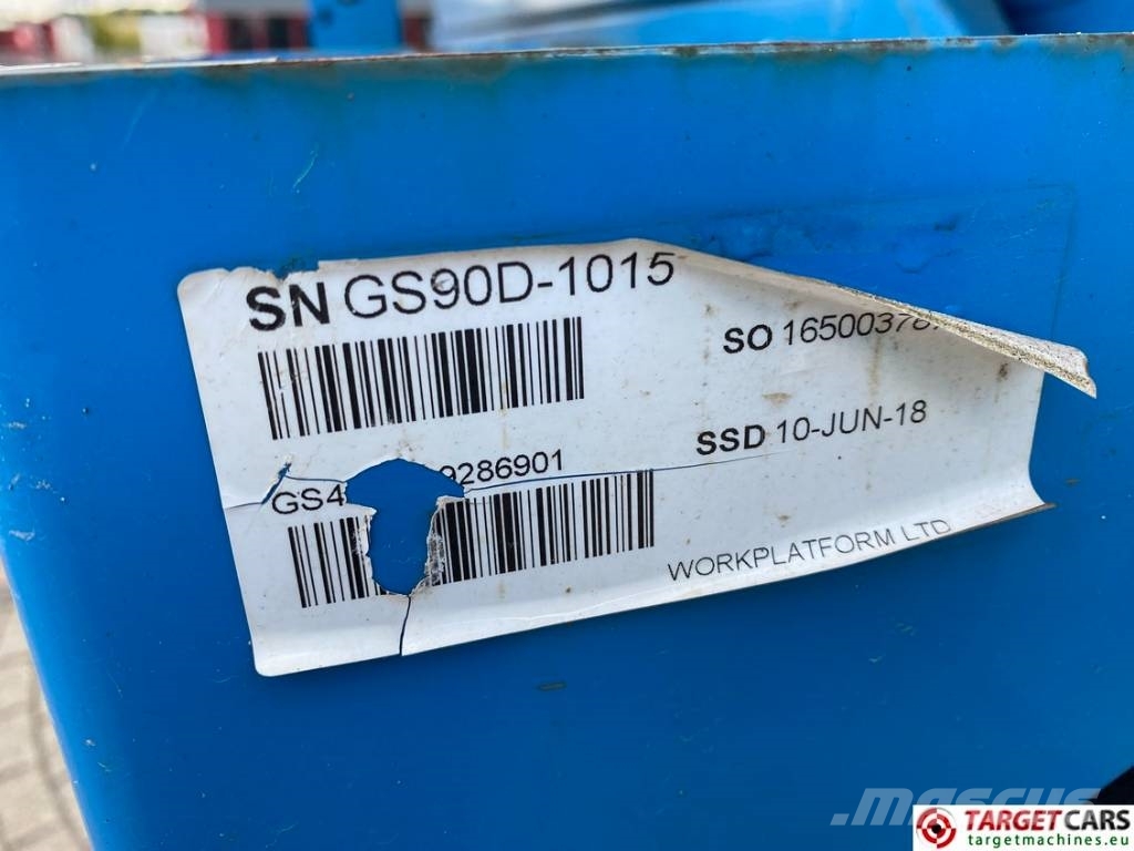 Genie GS-4390 RT LPG Scissor 4x4 Work Lift 1511cm Žirkliniai keltuvai