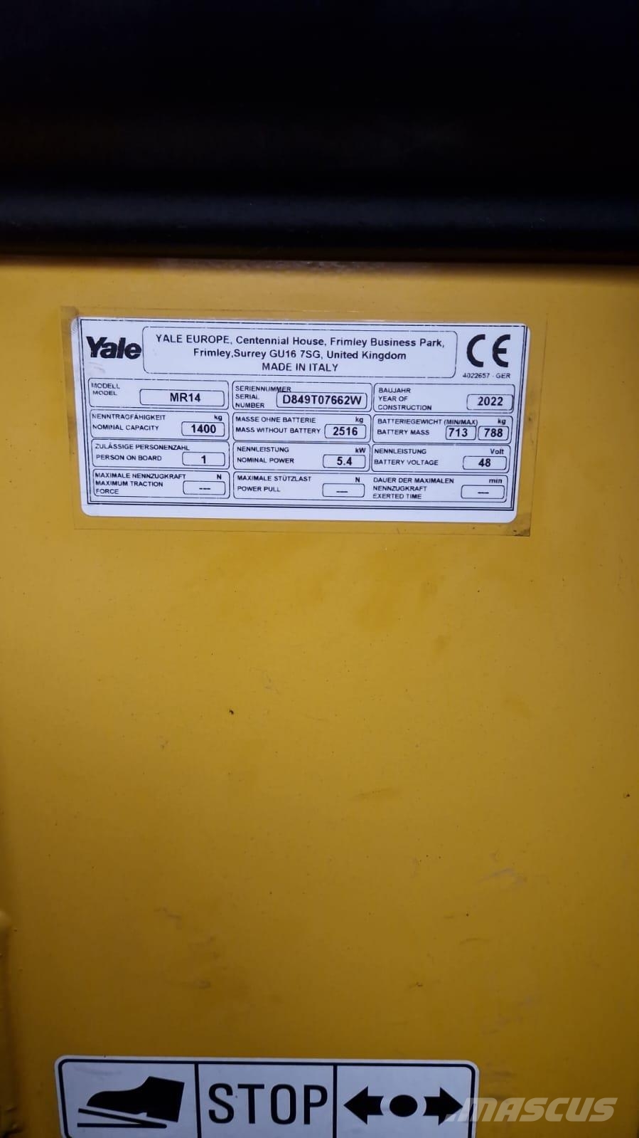 Yale MR14 Zelfrijdende stapelaars