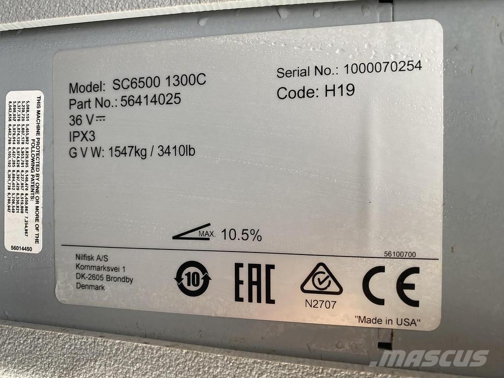 Nilfisk SC6500 1300C, Veeg- Schrobmachine Podlahové mycí stroje