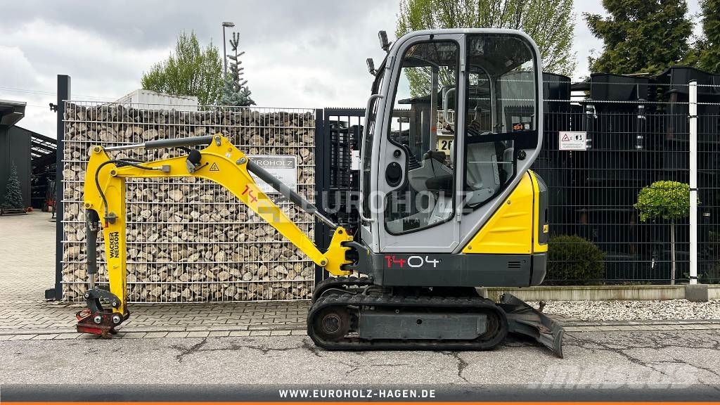 Wacker Neuson 1404 Minibagger, Schnellwechsler MS01, Knickmatik Miniexcavadoras