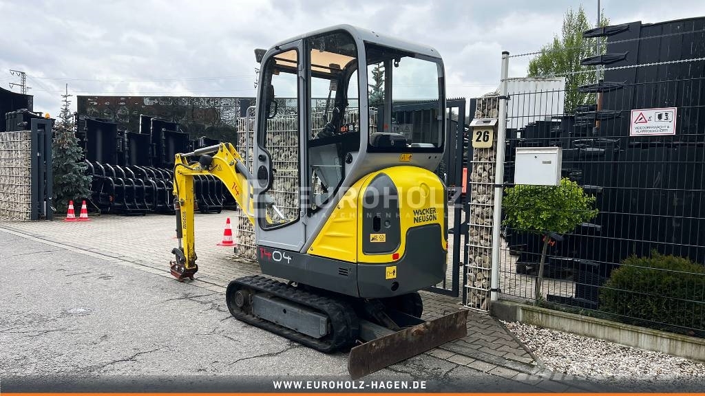 Wacker Neuson 1404 Minibagger, Schnellwechsler MS01, Knickmatik Miniexcavadoras