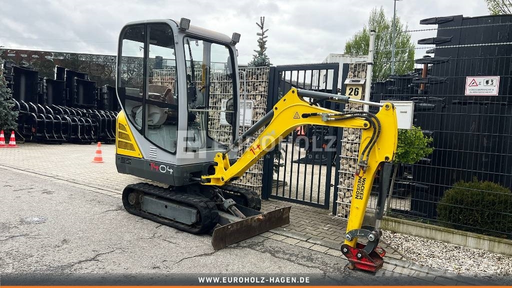 Wacker Neuson 1404 Minibagger, Schnellwechsler MS01, Knickmatik Miniexcavadoras