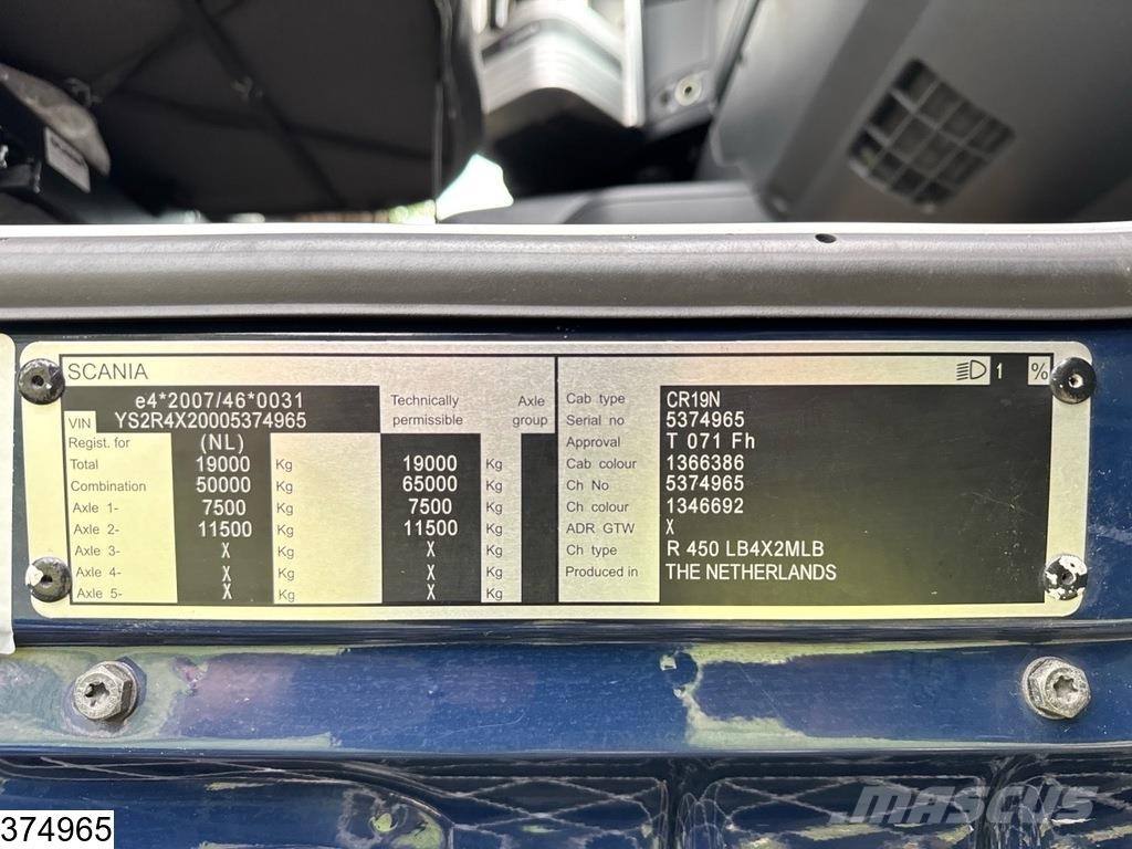 Scania R 450 6x2, EURO 6, Retarder, Combi, GS Meppel Oprijwagen