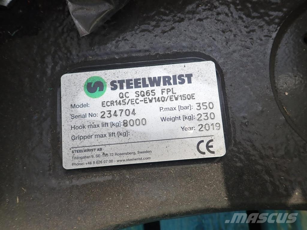 Steelwrist Hydr. Schnellwechsler SQ65 Muut koneet