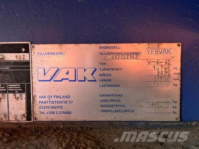 VAK V-4-40 VECTOR 1850 / BOX L=12385 mm Koel-vries trailer