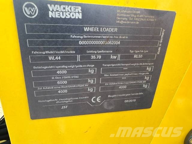 Wacker Neuson WL 44 Radlader netto 31.000 EUR Hjullastare