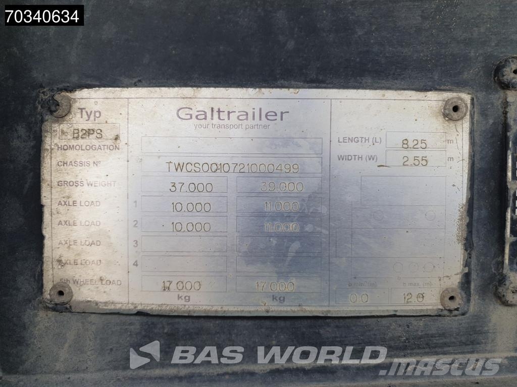 GALTRAILER B2PS Lift Axle Steel SAF Semirimorchi a cassone ribaltabile