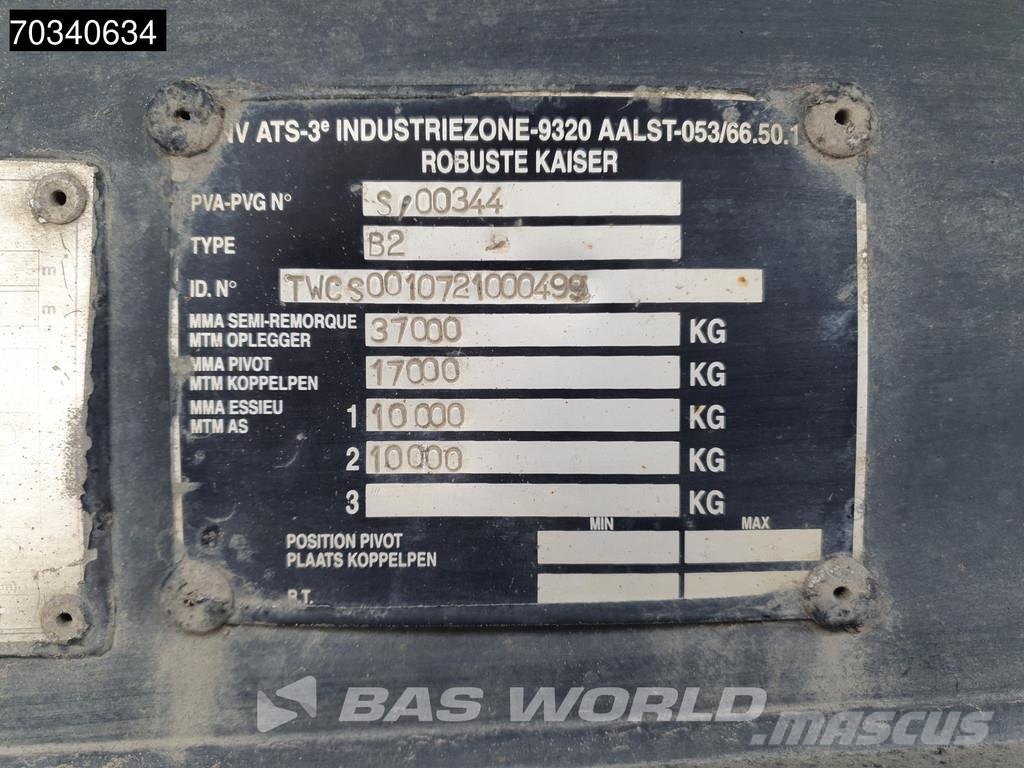 GALTRAILER B2PS Lift Axle Steel SAF Semirimorchi a cassone ribaltabile