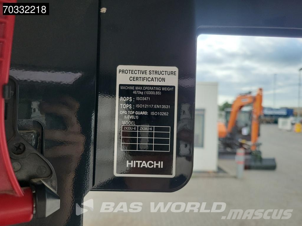 Hitachi ZX33 U-6 CLR A/C - 3 Buckets Minigraafmachines < 7t
