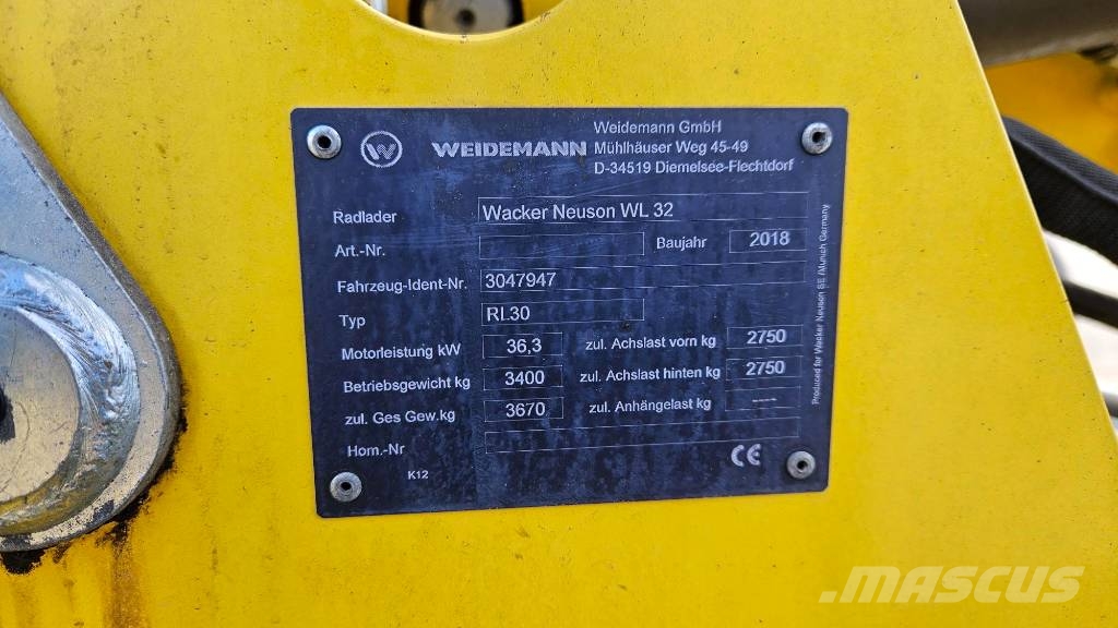 Wacker Neuson WL 32 Wheel loaders
