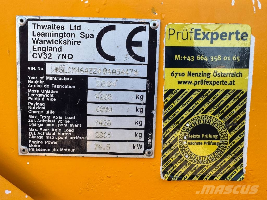 Twaites 6 Tonne Allrad Dumper 4x4 Minidumper