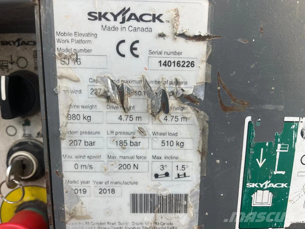 SkyJack SJ16 SJ16 Teleskopbühnen