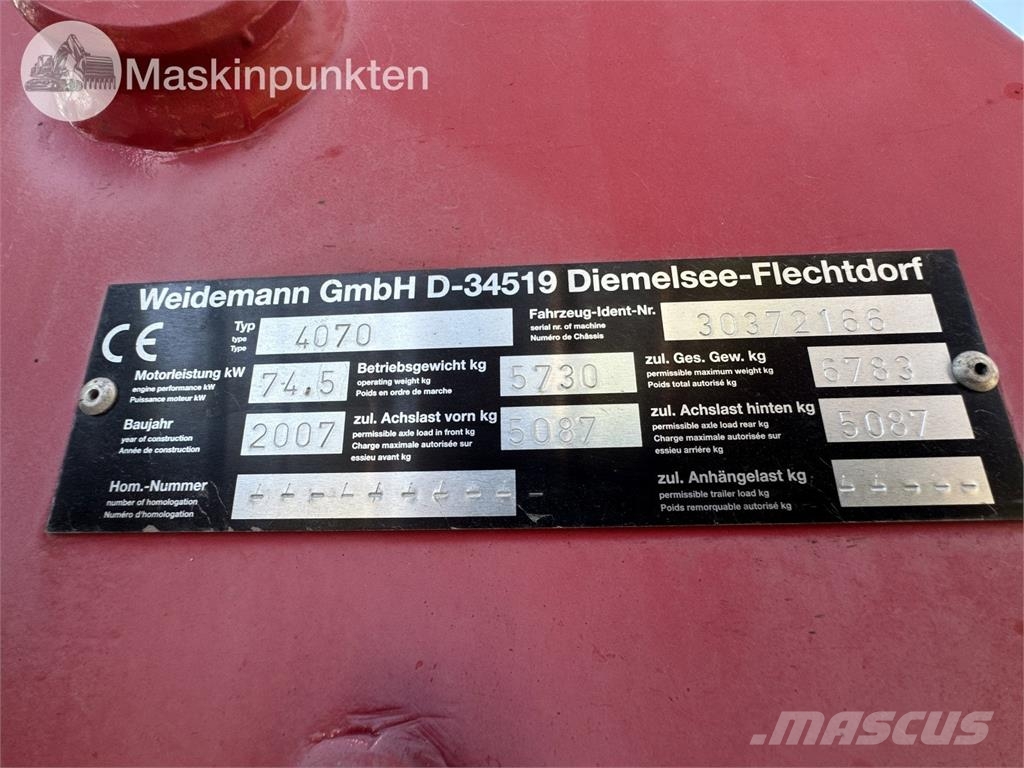 Weidemann 4070 cx100 Колесни товарачи
