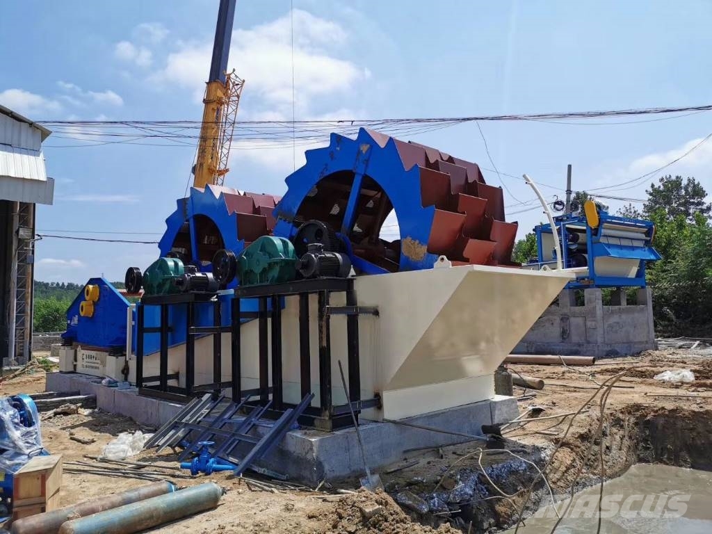 Kinglink KL26-55 big capacity sand washing plant قطع غيار المخلفات / إعادة التدوير والمحاجر