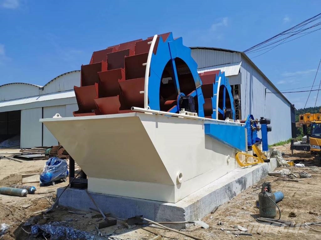 Kinglink KL26-55 big capacity sand washing plant قطع غيار المخلفات / إعادة التدوير والمحاجر