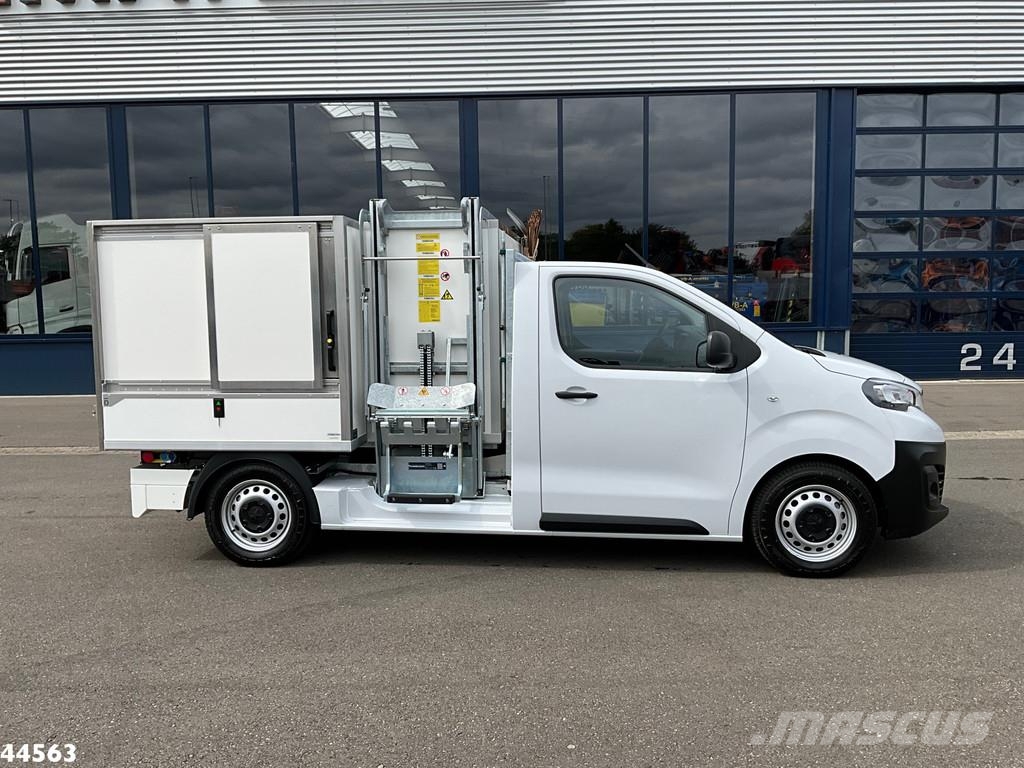 Peugeot E-Expert 100% elektrisch kippende zijlader Müllwagen
