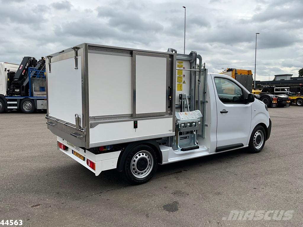 Peugeot E-Expert 100% elektrisch kippende zijlader Müllwagen
