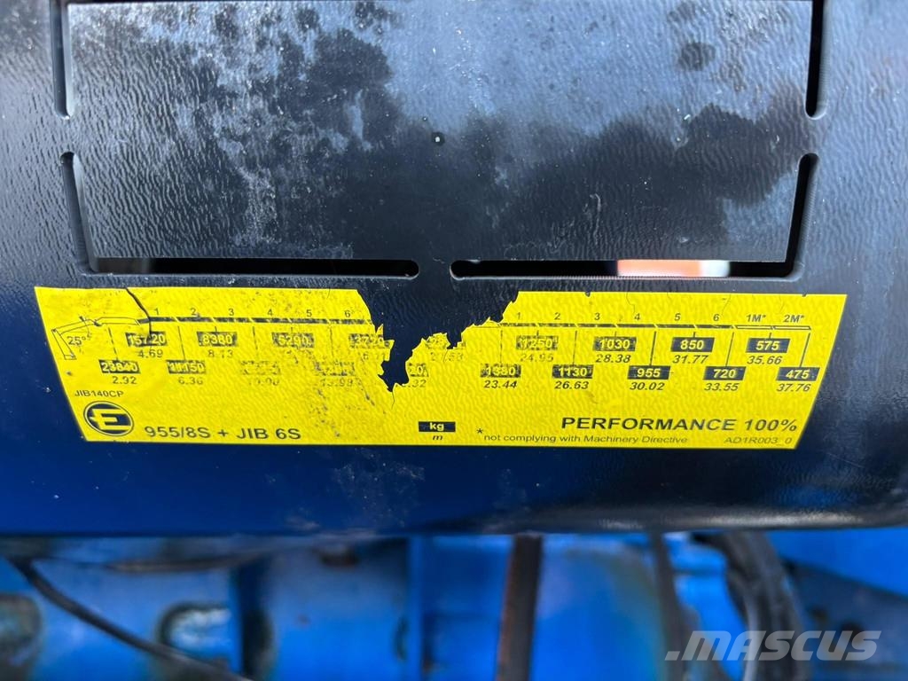 Volvo FH540 8x4/4 + Effer 955 8S 2017 CRANE DAMAGED / Ef Автокрани