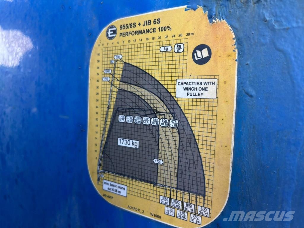 Volvo FH540 8x4/4 + Effer 955 8S 2017 CRANE DAMAGED / Ef Автокрани