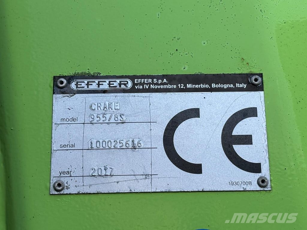 Volvo FH540 8x4/4 + Effer 955 8S 2017 CRANE DAMAGED / Ef Kranbil