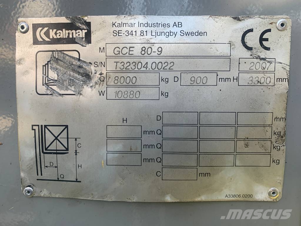 Kalmar GCE80-6 V-3730 IO LPG heftrucks