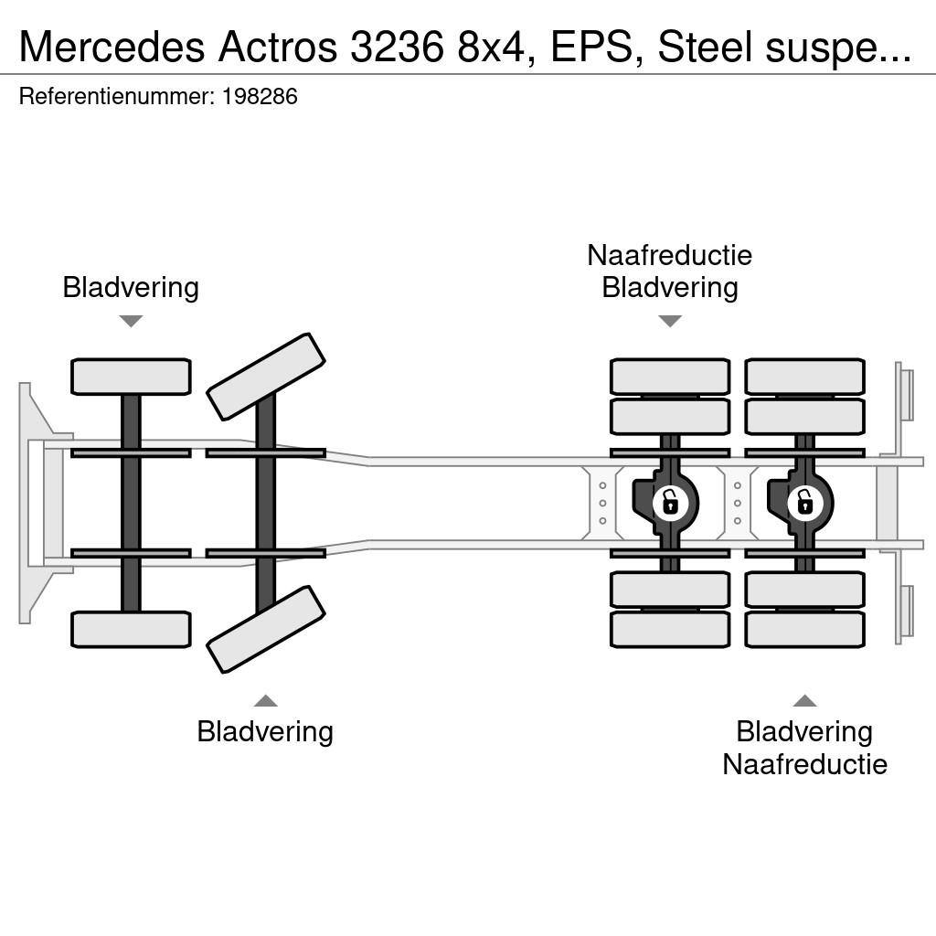 Mercedes-Benz Actros 3236 8x4, EPS, Steel suspension, Liebherr 混凝土搅拌车
