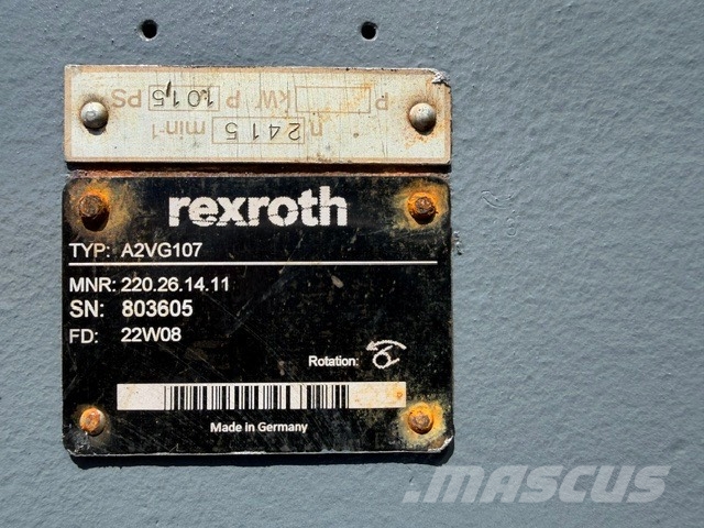 Rexroth A2VG 107 USED PUMP هيدروليات
