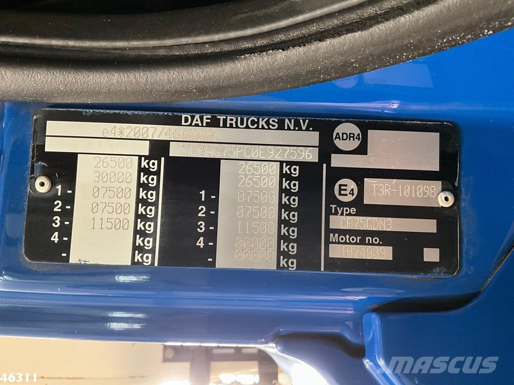 DAF FAG 75 CF 250 Geesink 20m³ 垃圾车