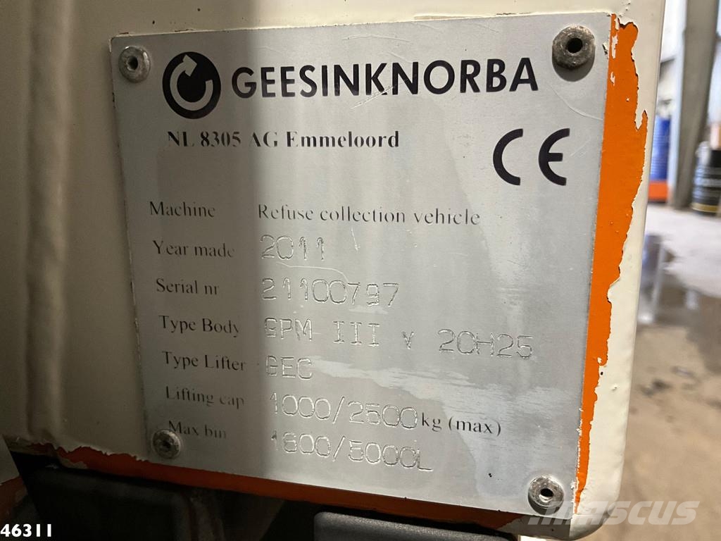 DAF FAG 75 CF 250 Geesink 20m³ 垃圾车