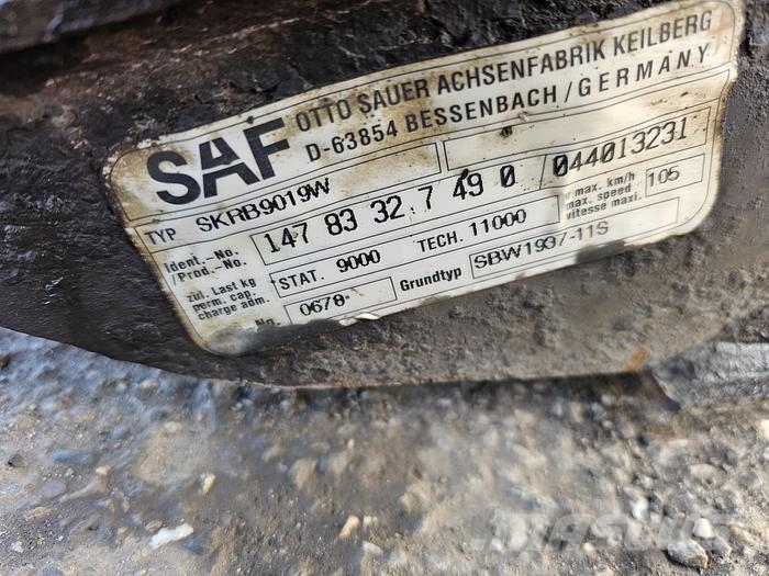 SAF SKRB9019W TRAILER AXLE 9 TON DISC. Tengelyek