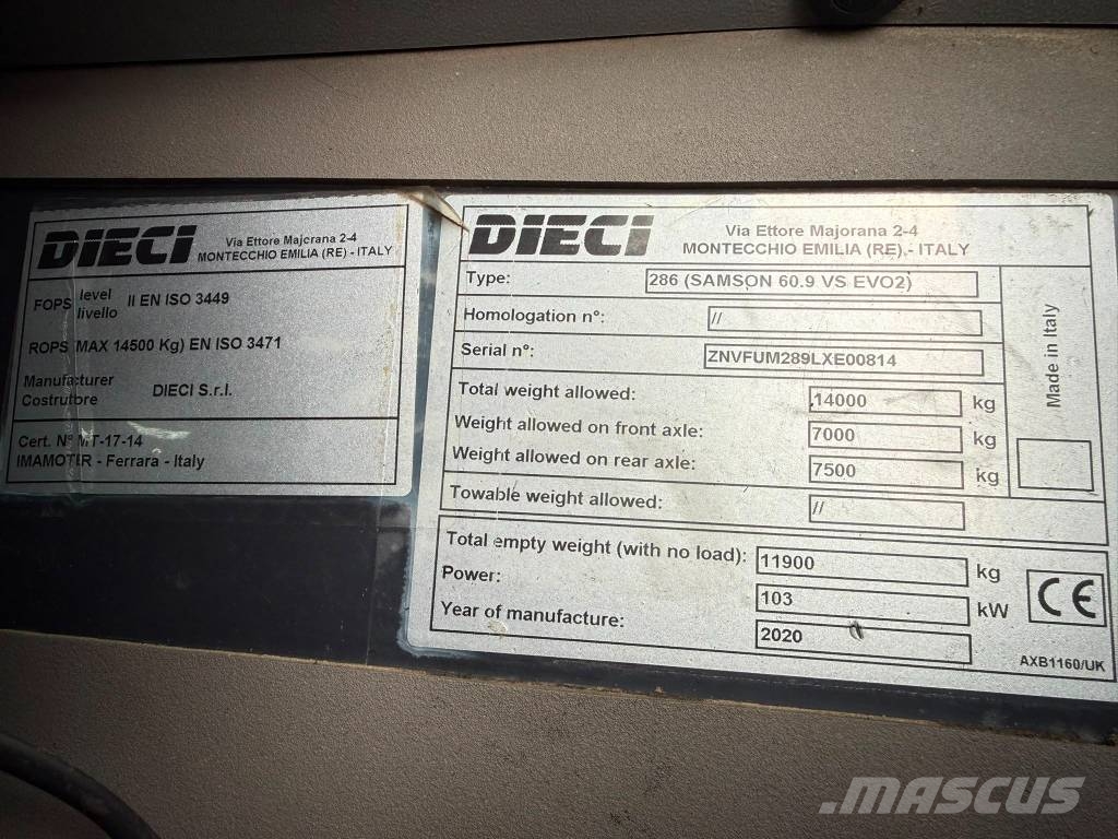 Dieci SAMSON 60.9 مناولات متداخلة