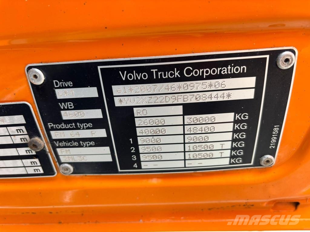 Volvo FMX 410 6x4 HIAB XR 21 ton / L=5900 mm Kroghejs
