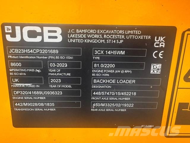 JCB 3 CX PLUS لوادر ذات جرافات عكسية
