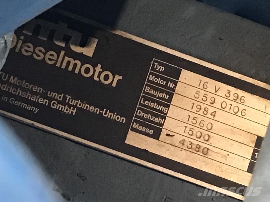 MTU AEG DKBH 4506/04 GENERATOR 1875 KVA USED Diesel generatoren