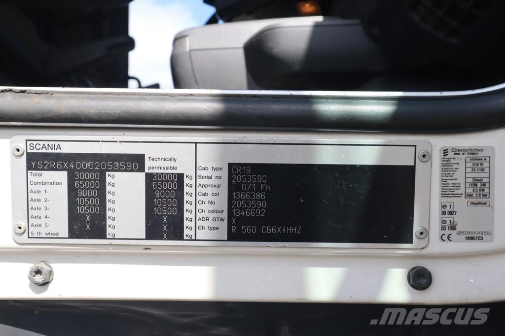 Scania R560 V8 EURO 5 6X4 FULL STEEL BIG AXLES RETARDER 自卸式货车