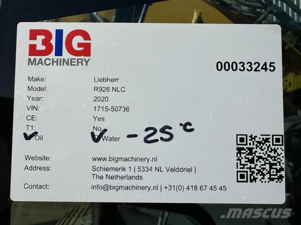 Liebherr R926NLC Εκσκαφείς με ερπύστριες